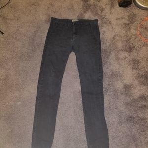 H&M slim pants, black